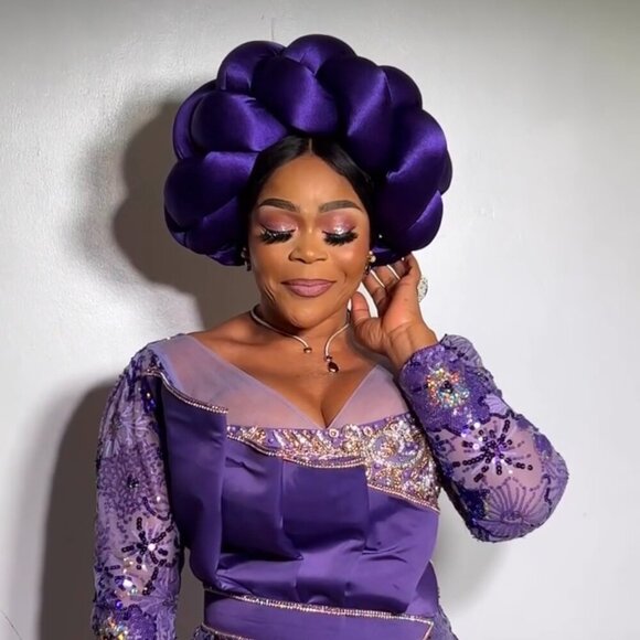 SOLD OUT!! HANDMADE Giant Braided African TURBAN Made in Nigeria HIGH Quality - Picture 3 of 8